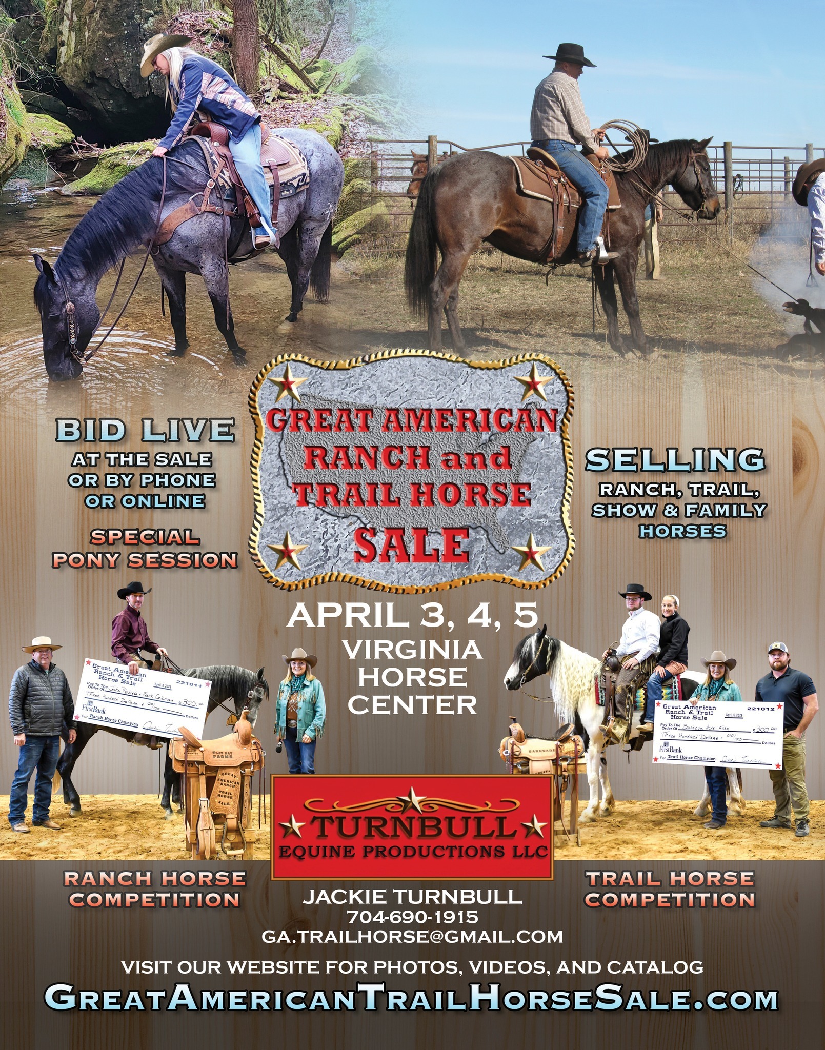 Great American Ranch and Trail Horse Sale flyer